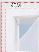 White Magnetic Screen Door – Mosquito Proof Diamond Mesh Curtain with Self-Adhesive Design