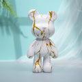 Cute Resin Bear Figurine – Art Sculpture Ornament for Home, Office & Living Room Decor