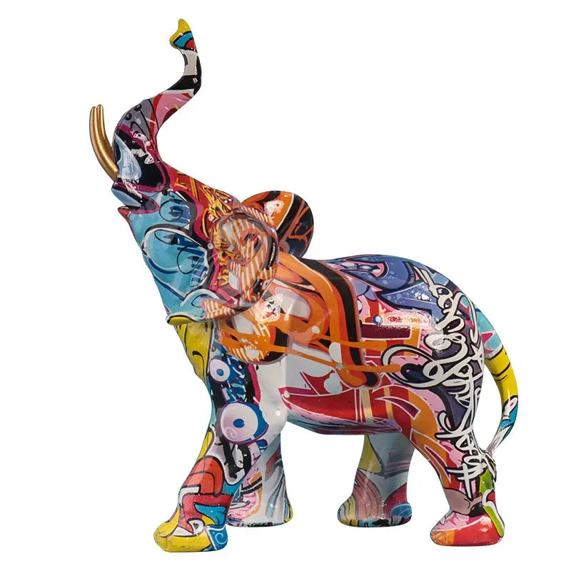 Creative Resin Bull Statue – Nordic Style Ox Figurine for Office Desk & Living Room Decor