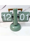 Digital Table Clock Automatically Flip Down For Office Home Decor