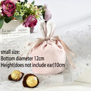 10Pcs/lot Easter Bunny Rabbit Bags Ears Velvet Bag Gift Box Sugar Box Wedding Candy Box Creative Cute Easter Decor Mixed Colour