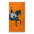 Wall Art of Classic Modern Horse Racing Canvas Poster in Scandinavian Style for Bedroom and Living Room