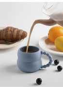 Cute Creative Ceramic Coffee Mug in Handmade Nordic Design 250ml for Breakfast Milk Cup Home Decor Art and as Gifts