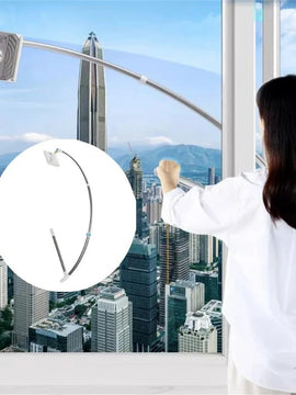 Household Glass Cleaning Brush – High-Rise Double-Sided Wiper for Easy Window Cleaning