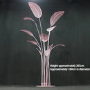 Stylish Wrought Iron Decoration of Banana Tree Leaf for Wedding Arch Stand Ceremony Aisle & Hotel Event Setup