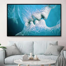 Black Love Abstract Kiss Canvas Modern Couple Wall Art for Living Room, Bedroom & Office Decor