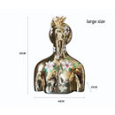 Decorati Abstract Goddess Statue – Half Body Electroplated Figurine for Home & Tabletop Decor