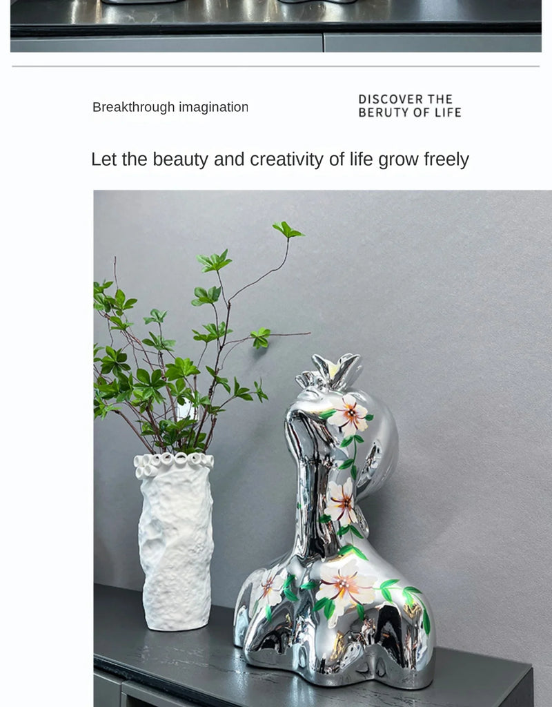 Decorati Abstract Goddess Statue – Half Body Electroplated Figurine for Home & Tabletop Decor