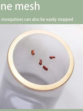 White Magnetic Screen Door – Mosquito Proof Diamond Mesh Curtain with Self-Adhesive Design