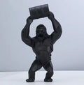 Modern Gorilla Resin Figurine – Creative Lift the Bucket Sculpture for Living Room & Tabletop Decor