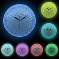 Golf Ball 3D Wall Clock – Silent Non-Ticking Frameless Decorative Watch for Golf Club, Sports Golfers Gift
