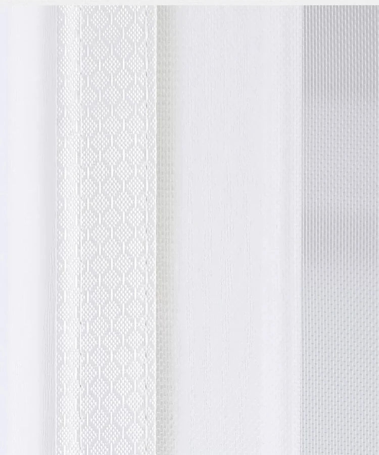 White Magnetic Screen Door – Mosquito Proof Diamond Mesh Curtain with Self-Adhesive Design