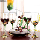 Crystal Glass Goblet Wine Decanter Wine Rack European Style Home Decoration Wine Glasses Suit