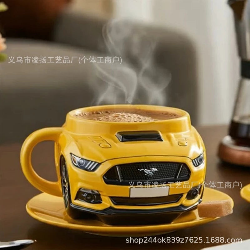 Mustang Horse Stainless Steel Coffee Mug – Durable Resin-Coated Cup for Office, Home & Gift Use