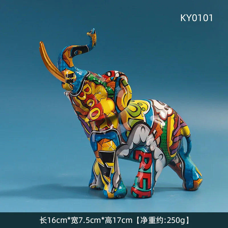 Creative Resin Bull Statue – Nordic Style Ox Figurine for Office Desk & Living Room Decor