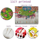 DIY Embroidery Kit River Town Pattern 11CT Cotton Cross Stitch Handicraft for Home Decor