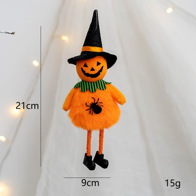 Halloween Pumpkin Ghost Witch Black Cat Pendant Decoration