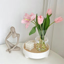 Nordic Glass Vase Flower Bottle Arrangement Container Hydroponics Plant Bottle Desktop Ornament Home Decor Accessory