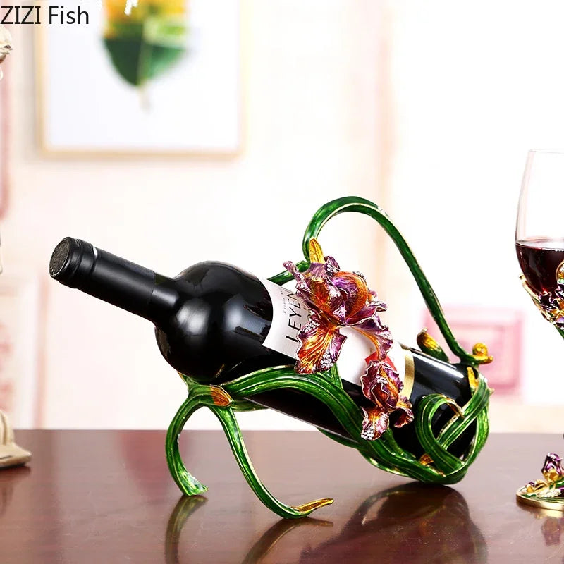 Crystal Glass Goblet Wine Decanter Wine Rack European Style Home Decoration Wine Glasses Suit