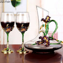 Crystal Glass Goblet Wine Decanter Wine Rack European Style Home Decoration Wine Glasses Suit