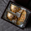 Ceramic European Coffee Cup Set – Bone China Tea Set, Luxury Afternoon Teacup Gift Box