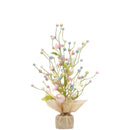 45cm Easter Egg Decoration Tree Branch Easter Deco Colorful Painting Flower Fake Plant Wedding Home Office Party 