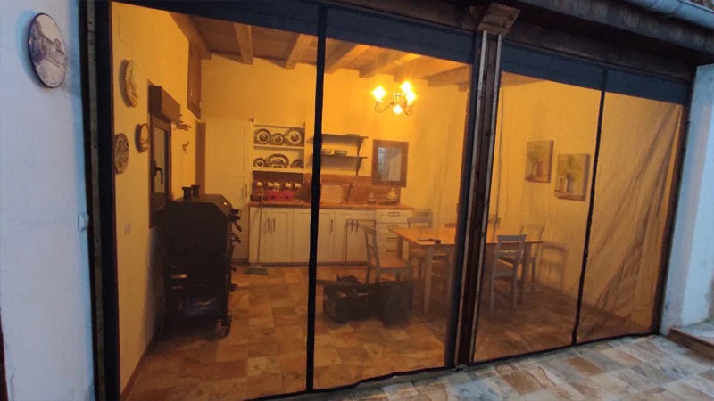 Adjustable Magnetic Screen Door – Custom Fit Anti-Mosquito Mesh Curtain for Indoor Living Spaces