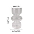 Nordic Glass Vase Flower Bottle Arrangement Container Hydroponics Plant Bottle Desktop Ornament Home Decor Accessory