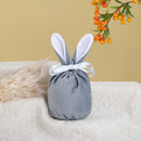 10Pcs/lot Easter Bunny Rabbit Bags Ears Velvet Bag Gift Box Sugar Box Wedding Candy Box Creative Cute Easter Decor Mixed Colour