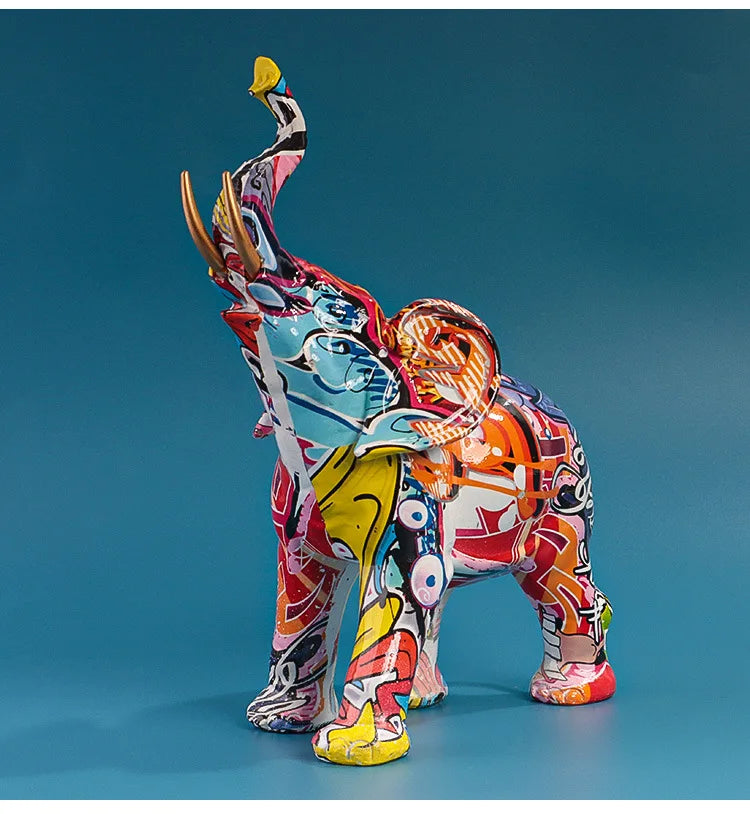 Creative Resin Bull Statue – Nordic Style Ox Figurine for Office Desk & Living Room Decor