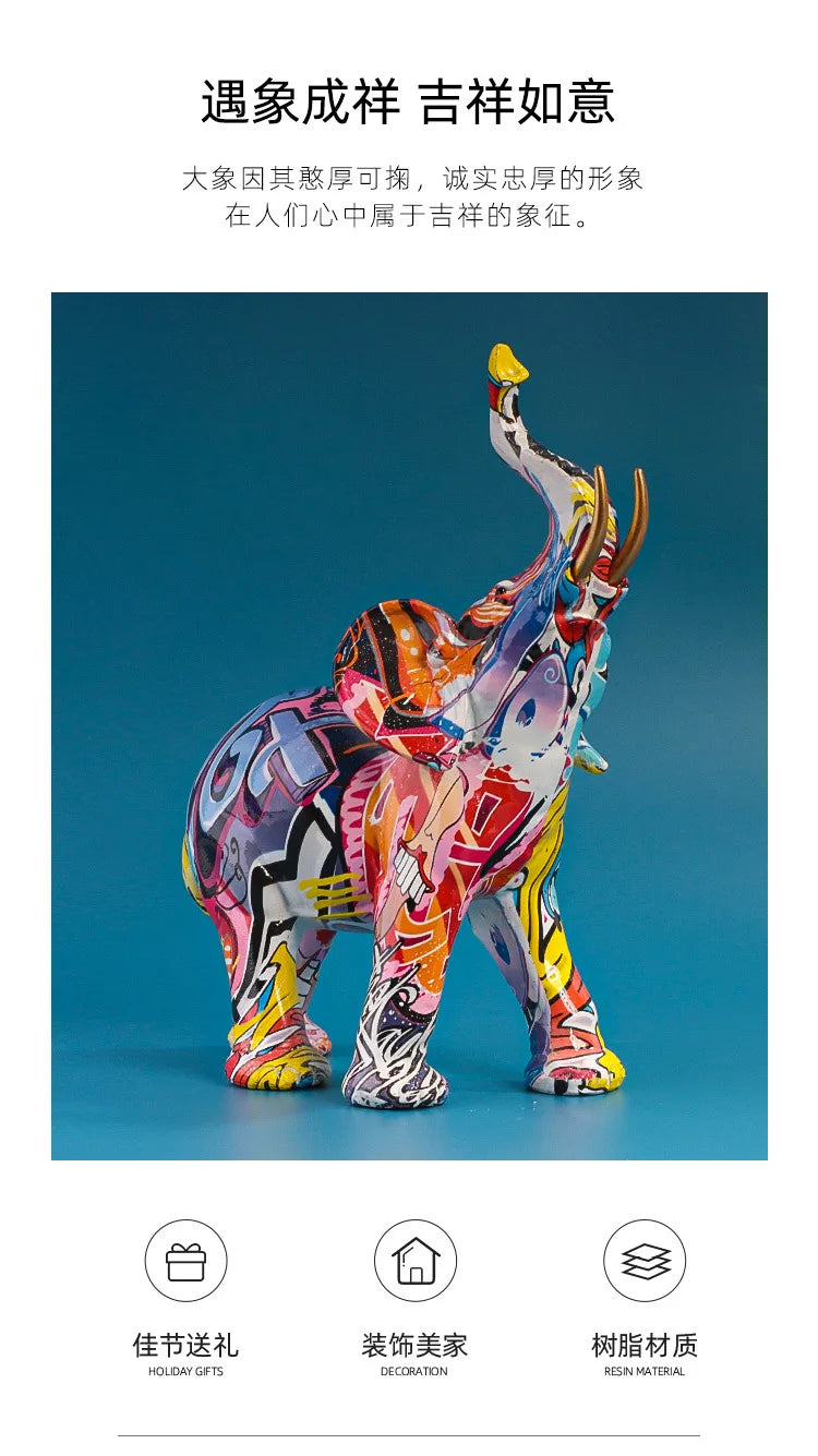 Creative Resin Bull Statue – Nordic Style Ox Figurine for Office Desk & Living Room Decor