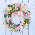 5 Styel Bow Ribbon Easter Eggs Wreath Easter Eggs Garland Door Ornaments Wall Decor Happy 2023 Easter Day Decor For Home Kids