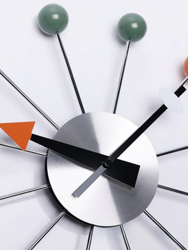 Fashion Nordic Wall Clock – Colorful Ball Hanging Clock, Living Room and Dining Room Decor, Nielsen Candy