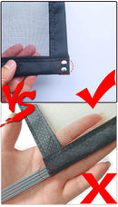 Custom Size Magnetic Window Screen – DTGJ Black Invisible Fiberglass Mesh Anti-Insect Fly Curtain