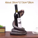 Wine Holder With Cobra Statue Of Resin Decorative Bar Drinkware For Party
