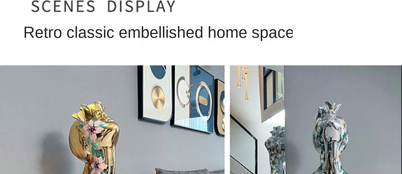 Decorati Abstract Goddess Statue – Half Body Electroplated Figurine for Home & Tabletop Decor