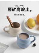 Cute Creative Ceramic Coffee Mug in Handmade Nordic Design 250ml for Breakfast Milk Cup Home Decor Art and as Gifts