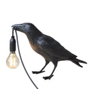 Lucky Bird Crow Resin Wall Lamp – LED Decorative Wall Light for Bedroom and Living Room Home Decoration