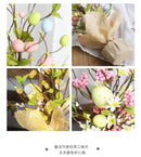 45cm Easter Egg Decoration Tree Branch Easter Deco Colorful Painting Flower Fake Plant Wedding Home Office Party 