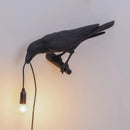 Lucky Bird Crow Resin Wall Lamp – LED Decorative Wall Light for Bedroom and Living Room Home Decoration
