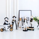 Creative Pastoral Palace Rabbit Family Decoration Home Ornaments Bedroom Living Room Porch Easter Bunny Resin Crafts kid Gift