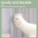 White Magnetic Screen Door – Mosquito Proof Diamond Mesh Curtain with Self-Adhesive Design