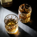 Thick Heavy Glass Tumbler In Crystal And Old-Fashioned Japanese Hammer Style