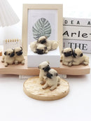 Pair of Pug Dog Statues – Resin Animal Ornaments for Home, Office & Children’s Birthday Gifts