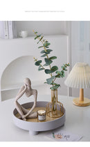 Nordic Abstract Woman Sculpture – Vilead Resin Thinker Figurine for Modern Home Decoration