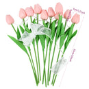 LED Lamp With Artificial Tulip Flower Bouquet Perfect For Gifts Or As Wedding Party Home Decorations