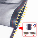 Custom Size Magnetic Window Screen – DTGJ Black Invisible Fiberglass Mesh Anti-Insect Fly Curtain