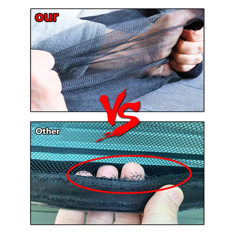 Insect-Proof Magnetic Screen Door – Black Mesh Curtain for Mosquito & Fly Protection Indoors