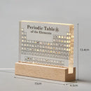 Acrylic Periodic Table of Elements – Real Sample Collection Display for Students, Teachers & Science Lovers