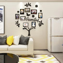 3D Stereoscopic Acrylic Family Family Tree Wall Sticker Living Room Bedroom Sofa Photo Tree wall Decoration Wall Sticker Dealer